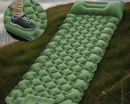 Portable outdoor camping mattress ultralight plus air-enhancing bed sleeping mattress for travel, hiking, picnic overnight