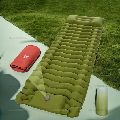 Portable outdoor camping mattress ultralight plus air-enhancing bed sleeping mattress for travel, hiking, picnic overnight
